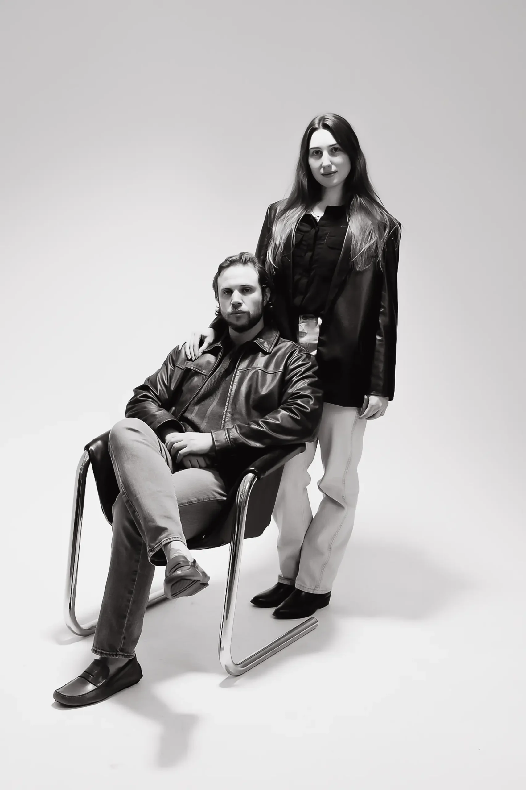 MICHAMAE founders Dylan and Sheena on a Nashville build site